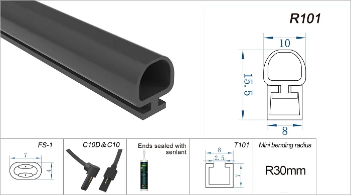 Mini Rubber Safety Edge Sensor