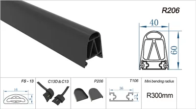 EPDM Safety Edge for Sliding Gates